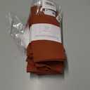 PurpleEssences Rust Set of 12 Cloth Dinner Napkins 100% Cotton 18x18 Inch - Soft Durable Washable - Ideal for Farmhouse Party Fall Thanksgiving - Perfect Everyday Use Table Linen - Rust