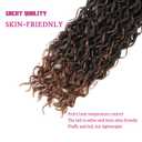 SamBraid Goddess Locs Crochet Hair 14 Inch, 8 Packs New Goddess Faux Locs Crochet Hair for Black Women, River Locs with Curly Ends (14Inch, T1B/30, 8Packs)