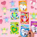 Valentines Day Gifts for Kids, 30 Pack Astronaut-Shaped Fidget Spinner POP Toys with Greeting Card for Kids Classroom Exchange, Valentine Prizes for Boys Girls School Party Favor