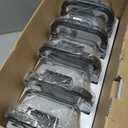 10-Pack Glass Food Storage Containers with Tempered Lids Borosilicate, Airtight, Oven-Safe (-4F~950F), BPA-Free, 4.4 & 1.6 Cup, Leak-Proof, Dishwasher Safe (Gray)