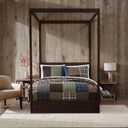 Eddie Bauer - Full/Queen Quilt Set, Premium Cotton Reversible Bedding with Matching Shams, Patchwork Luxurious Bedding Set (Classic Patchwork Green, Full/Queen)