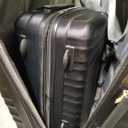 Amazon Basics 2-Piece Hardside Luggage Set (21" Carry-on, 30"), Expandable Suitcases with Spinner Wheels, Scratch-Resistant Surface, Black