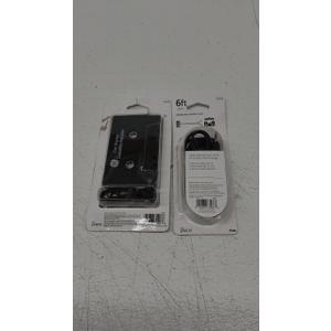 Pack of 2 By Jacko, Car Stereo Cassette Adapter, 6 ft Audio Cable