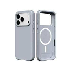 RhinoShield Phone Case Compatible with MagSafe for iPhone 17 Pro | SolidX - Reinforced Shock-Absorbing Protection, Minimal and Slim Design with Military Grade Drop Protection - Ash Grey