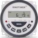 TM619 Timer Switch Digital LCD Power Timer Switch Weekly Programmable Thinner Model 16A 1NO+1NC (TM619-3 24V)