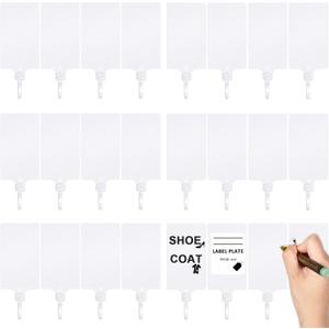 Youyole 200 Pieces Plastic Tags Waterproof Plastic Seal Shipping Tags Logistics Use Big Sign Tie Large Label Tie 250 mm Total Length (White, 2.28 x 3.94 Inches)