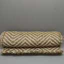 Nuloom Vania Off-White/Blue, 2'6" x 8', Hand Woven, Striped, Jute, Soft and Textured, High Traffic, Stain Resistant, Easy Clean, Durable Runner for Bedroom, Living Room, Dining, Den, Foyer, Entryway