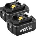Fancy Buying [2Pack 18V 6000mAh Replacement Battery for BL1850 BL1815 BL1830 BL1835 BL1840 BL1860 LXT400 194204-5 194205-3 194230-4 194309-1