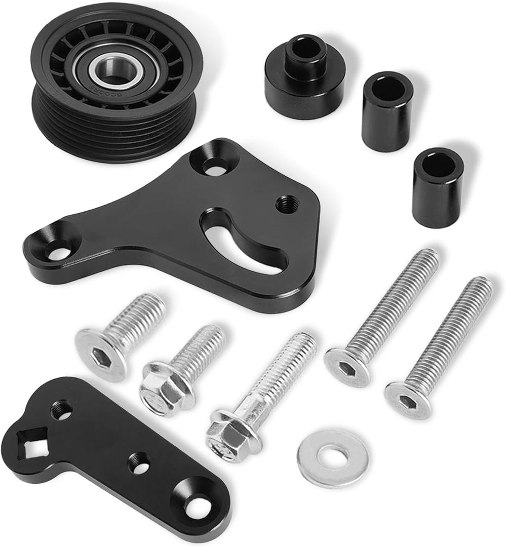 LS1 Manual Belt Tensioner with Pulley Aluminum - Fits 1998-2002 Camaro Z28/SS, Firebird Formula/Trans Am/WS6, LS/LS2 GTO - 551617X-2