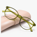 miyya Blue Light Blocking Glasses Women, Fashion Round Transparent Anti Blue Light Glasses with Anti Eyestrain & UV Glare