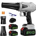 Leaf Blower Cordless with Battery and Charger, 1000,000RPM Mini Leaf Blower, Fast Charger & Extended Nozzle Design, Handheld Lightweight Blowers for Lawn Care,Patio Cleaning,Car,Leaves,Dust (Grey) (Gray)