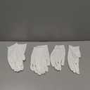 3 Pairs White Cotton Gloves for Dry Hands Eczema SPA Moisturizing - Work Glove Liners for Serving Costume Inspection
