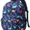 Vorspack Toddler Backpack for Boys - 12 Inch Kids Backpack for Boys Ages 3-4, Cute Dinosaur Bookbag School Bags for Kindergarten, Preschool - Blue