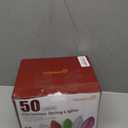 Vintage C9 LED Christmas Lights Outdoor, 50 Feet C9 String with 50 Shatterproof Matte Bulbs, Connectable Waterproof Tree Lights for Holiday Roofline, Backyard Garden Decor, Warm White