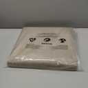 YOUDENOVA 15 inches Storage Ottoman Cube, Foldable Storage Boxes, Padded Seat for Dorm Living Room, Support 300lbs, Line Fabric Beige