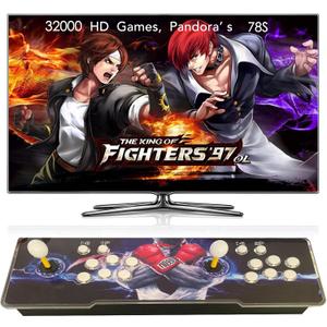 FVBADE [32000 in 1 78S Pandora Box Retro Games Arcade Game Console with Two Separate Host for PC & Projector & TV 3D Games 1-4 Players Category Favorite List Save/Search/Hide/Pause/Delete Game