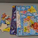 QUOKKA Puzzles for Kids Ages 46  3 Set Toddler Kids Puzzles Ages 35  Learning United States Games for Childrens 68  Educational Toys for 3 Year Old Boys and Girls  Award Winning