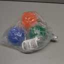 Orgrimmar 3.5" Dog Squeaky Chewing Balls 3 Packs Pet Soft Cleaning Teeth Toys Dogs Spiky Balls with High Bounce for Small Medium Large Pet Dog Toys