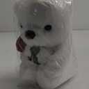 Cute Plush Teddy Bear Stuffed Animal Teddy Bear with Rose Plush Doll Toy Gift for Girlfriend, Party Decoration(White,23cm/9in) (23cm/9in, White)