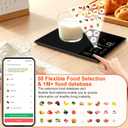 Smart Kitchen Food Scale with Nutritional Calculator, Calorie Fat Carbs Protein Tracker, Free App, Barcode Scan, Food Preload, On-Screen Nutrient Display, Personal Goals, 11 lb / 5 kg