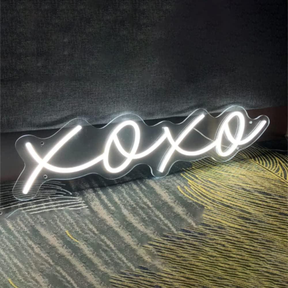 Ulalaza Neon Light Sign LED XOXO Night Lights USB Operated Decorative Marquee Sign Bar Pub Store Club Garage Home Party Decor