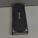 Bling Car Rearview Mirror, Decorations Rear View Mirror with Crystal Rhinestones & Diamonds, Car Interior Trim Accessories, Clip-on & HD Glass, Sparkly Gift for Mother Women Girls (Silver)