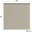 Dulepax RV Blinds - Pleated Shades, 44" W x 38" L Cappuccino RV Window Shades for Camper, Travel Trailers & Motorhome Windows