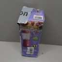 Hamilton Beach Portable Blender for Shakes and Smoothies, 14 Oz BPA Free Travel Cup & Lid, Durable Stainless Steel Blades, Personal Smoothie Blender, Raspberry, 51131G