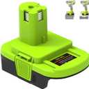 for Ryobi to Dewalt Battery Adapter, for Ryobi to Milwaukee Battery Adapter, Compatible with Ryobis 18V Lithium ONE + Battery for Dewalt 20V Cordless Tools & for Milwaukee M18 18V Llithium Battery