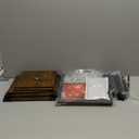 Homsorout Plant Stand Indoor with Grow Light, 5-Tiered Tall Plant Stand Indoor, Metal Plant Shelf with Hanging Basket Hook and Adjustable Light, Ideal for Living Room, Garden, Patio (Black Brown)