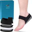Heel Protectors for Plantar Fasciitis, Heel Cups for Heel Pain,Thickened Gel Heel Cushion for Achilles Tendinitis, Blisters, Cracked Heels Spur Feet Relieve Heel Pain (Black, M 6-10 / W 6-11)