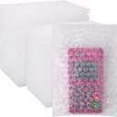 100Pcs Bubble Out Bags Pouches 5.12"x 7.10" Bubble Pouches Cushioning Packaging Bags, Double Walled Cushioning Bags Thickening Shockproof Foam Bags for Moving, Shipping, and Storage