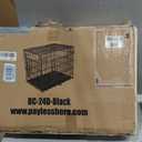 FDW | 24" Foldable Metal Dog Crate | Black | Cage for Small Dogs
