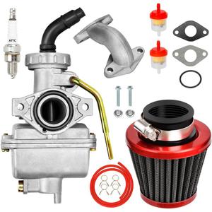 FVRITO PZ20 Carburetor Kit for Tao tao Coolster 125cc 110cc 90cc 70cc 50cc Kazuma Baja Chinese ATV Quad 4 Wheeler SunL NST Roketa Loncin Lifan XR80 CRF70 4 Stroke Go Kart Pit Dirt Bike Parts