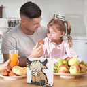 2 Pcs Wooden Highland Cow Napkin Holder Standing Brown Wooden Paper Holder Napkin Tissue Dispenser for Dining Room Cocktail Kitchen Table Countertop Decor