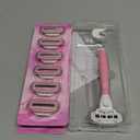 Razors for Women Include 2 Non-Slip Handles and 14 Blade Refills with a Shower Holder, 5 Premium Blades Women's Razors for Shaving with 360 Lubrication Reduces Irritation, Pink