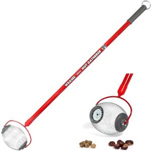 Garden Weasel Nut Gatherer - Small Cage | Pick Up Small Acorns, Buckeyes, Beech Nuts | Nut Collector and Picker Upper Roller | 95334