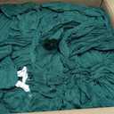 24 Pack Dark Green Cheesecloth Table Runner 10FT Boho Gauze Cheese Cloth Table Runner Rustic Sheer Fabric Table Runners for Wedding Bridal Shower Baby Shower Party(21.5120 Inch)