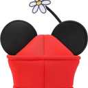 Disney Minnie Mouse Ears & Flower Red Novelty Cosplay Pillbox Hat