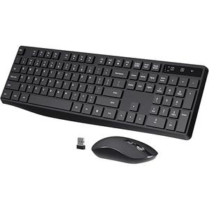 Wireless Keyboard and Mouse Combo, COLIKES 2.4G USB Cordless Mouse and Keyboard, 3 Level DPI Slim Ergonomic, Responsive Plug & Play for Computer Laptop PC  Full Size