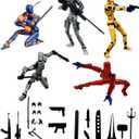 (Assembly Completed) 5 Packs Dummy13 Action Figure Set, 3D Printed ActionFigure Toy Gifts for Kids, Dummy 13,Robot 13 Action Figure Full Body Mechanical Doll Christmas Birthday Gift for Boys Girls
