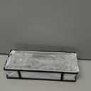 Adhesive Shower Caddy,Shower Shelves with Soap Holder and 12 Hooks,Rustproof No Drilling Bathroom Organizer and Storage,Black,3 Pack