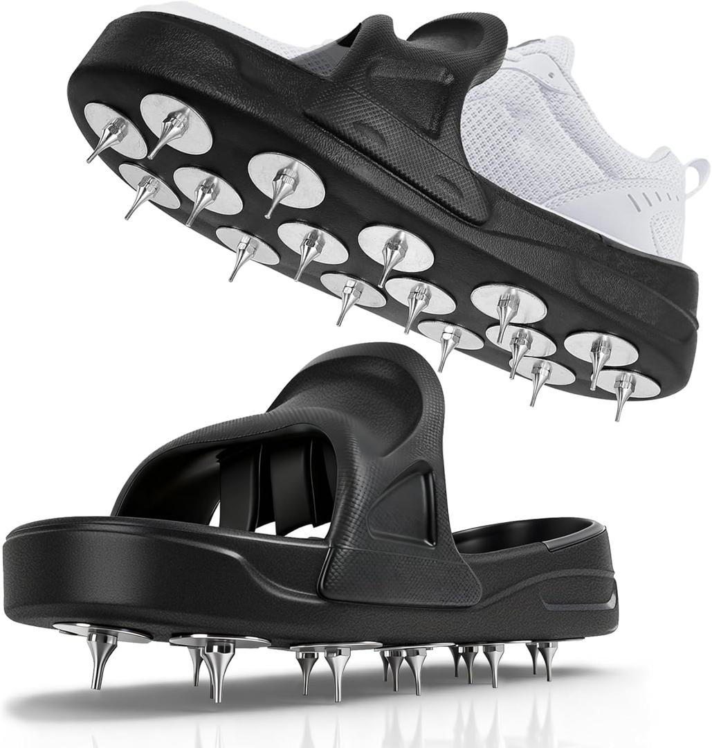 Epoxy Spike Shoes for Flooring, Spiked Shoes for Epoxy Coating and Resin Floors, Durable Spike Shoes for Epoxy Flooring, Epoxy Shoes Spikes for Professionals And Diy Working, US Large Size (9-11)