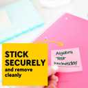 Post-it Transparent Notes, 2.8 in. x 2.8 in., Blue, Pink, Green and Orange Sticky Notes, School Supplies, Office Products, Great for Studying, 8 Pads