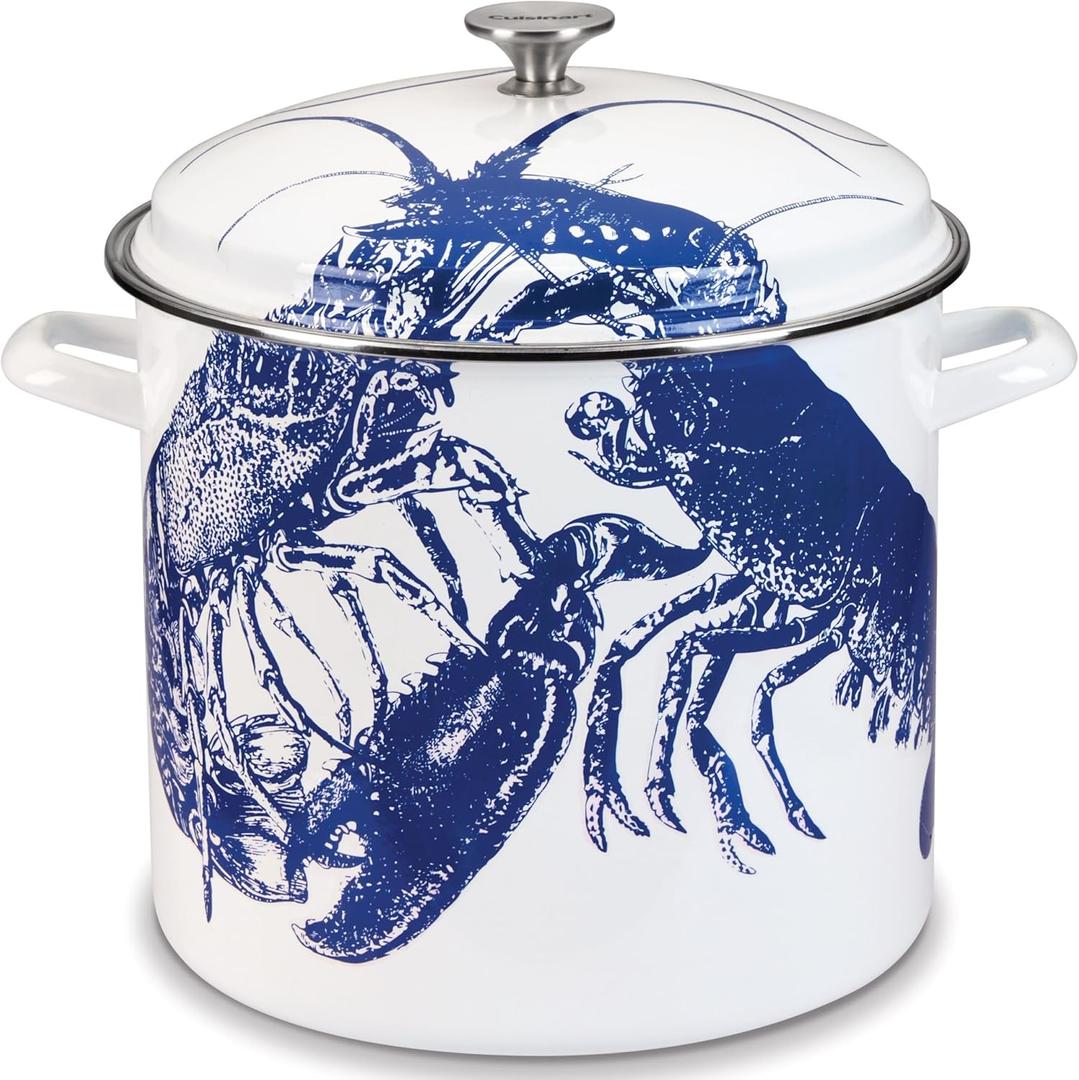 Cuisinart Caskata 16 Qt. Enamel on Steel Stockpot with Cover