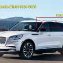 Side Window Visors Wind Deflectors Sun Rain Guards Compatible with Lincoln Aviator 2020-2025, Tape-On 6 pcs