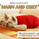 2 Pack Dog Sweaters for Small Dogs - Puppy Medium Warm Clothes in Winter, Turtleneck Pullover Design for Boy Girl Pet, Doggie, Cat, Kitten Chihuahua Bulldog Pug Beagles (2XL, Red, Beige) (XX-Large)