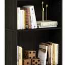 Furinno JAYA Book Shelf, 5-Tier Bookshelf, Bookcase with Adjustable Shelves, 9.5" x 24.5" x 71.2", for Organization and Storage, for Living Room, Bedroom, Home Office, Espresso