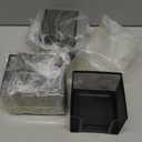 Suwimut 4 Pack Mesh Memo Holder, 4 x 4 Inch Black Metal Mesh Sticky Note Dispenser Cube Memo Pad Holder for Pen, Pencil, Paperclip, Thumbtack, Desk Organizer for Office Home School