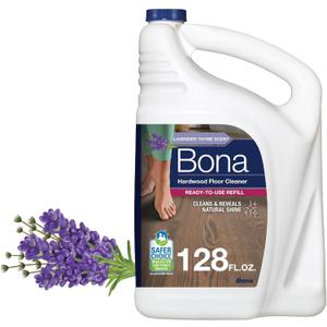 Bona Hardwood Floor Cleaner Refill - 128 fl oz - Lavender Thyme Scent - Residue-Free Floor Cleaning Solution Spray Mop and Spray Bottle Refill - For Wood Floors